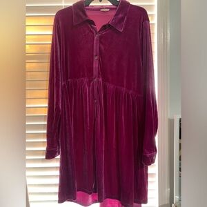 Purple Dress-size medium-velvet material